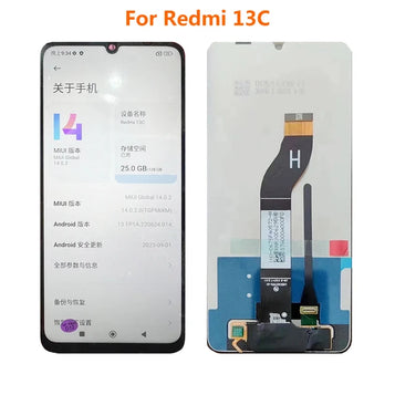 Pantalla LCD para Redmi 13C montaje de digitalizador con pantalla táctil, piezas de repuesto 100% probadas