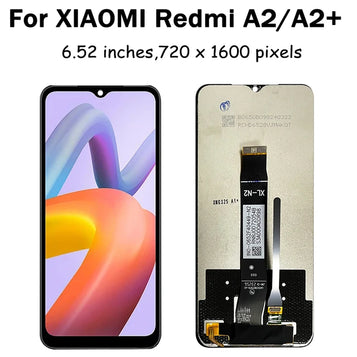 Pantalla Lcd de 6,52 pulgadas para Xiaomi Redmi A2 A2 +, montaje de digitalizador con pantalla táctil con Marco