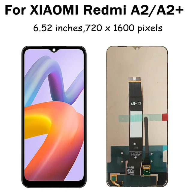 Pantalla Lcd de 6,52 pulgadas para Xiaomi Redmi A2 A2 +, montaje de digitalizador con pantalla táctil con Marco